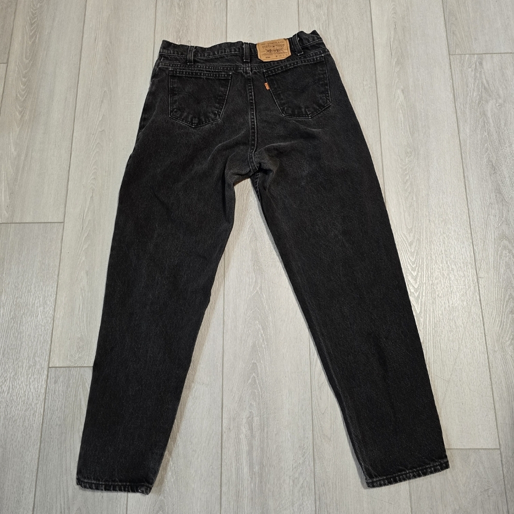 Vintage Men's Faded Black Orange Tag Levi's 550 Size 34 X 30